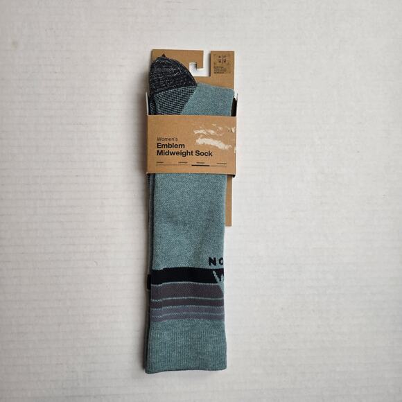 Burton Womens Size S/M (4-6.5) Emblem Midweight Socks Petrol Green - Picture 1 of 4